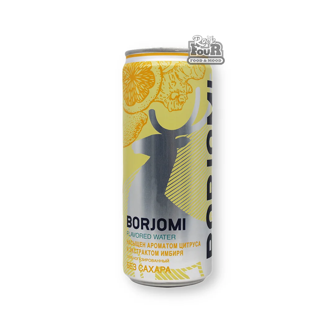 Carbonated drink with citrus and ginger root extracts "Borjomi" 330ml